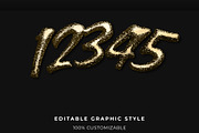 Glitter Gold Script Text Effect, a Templates & Theme by studiogstock (Thumbnail 2 of 2)