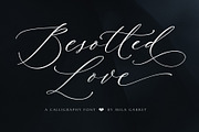 Besotted  Wedding Calligraphy Font, a Script Font by Mila Garret (Thumbnail 13 of 14)
