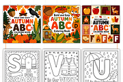 Bold and Easy Autumn ABC Coloring, a Seasonal Illustration by Design Station (Thumbnail 2 of 3)