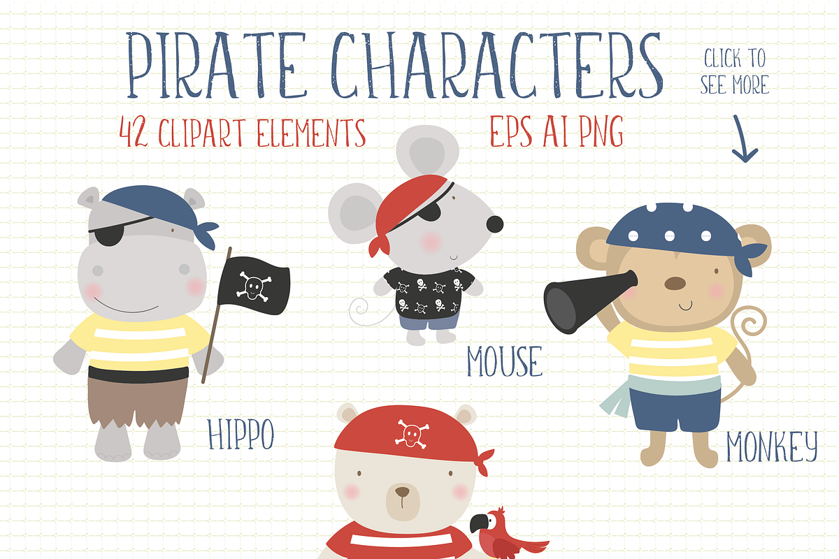Pirates, an Animal Illustration by Poppymoondesign (Photo 2 of 5)