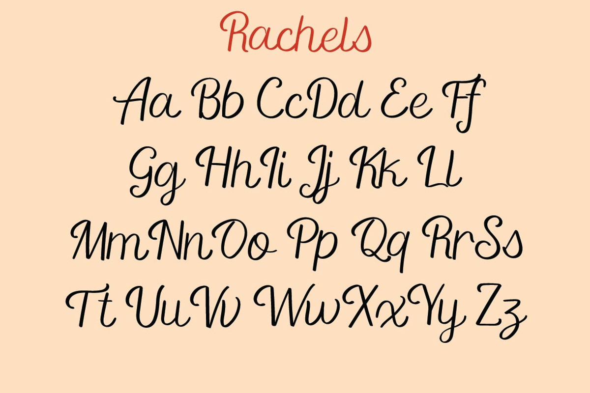 Rachels, a Script Font by AMINMARIO (Photo 10 of 11)