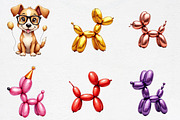 Balloon Dog Sublimation Clipart, an Illustration by CrexoraLab (Thumbnail 2 of 5)