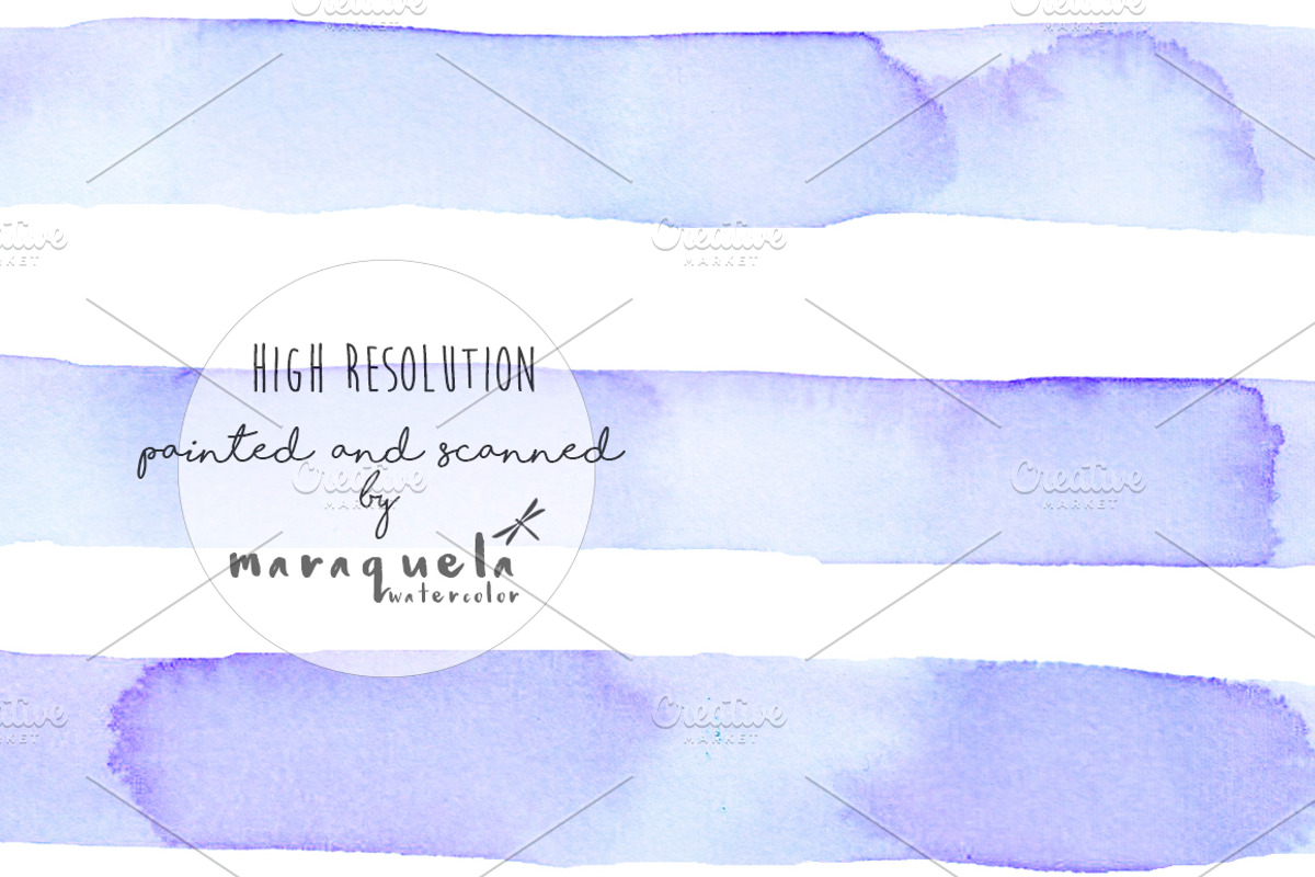 Watercolour Stripes Background Set, a Pattern Graphic by MaraquelaStudio (Photo 4 of 4)