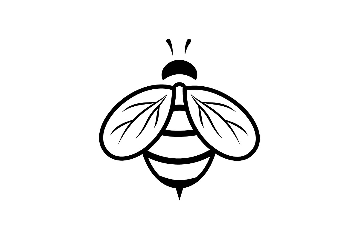 Honey bee black line icon, an Outline Icon by Web Incredible