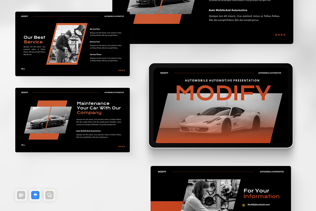 Automobile Automotive Keynote, a Presentation Template by Annora Studio (Photo 1 of 5)