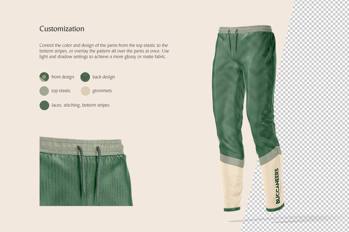 Track Pants Animated Mockup, a Bottom Mockup by rebrandy (Photo 6 of 12)