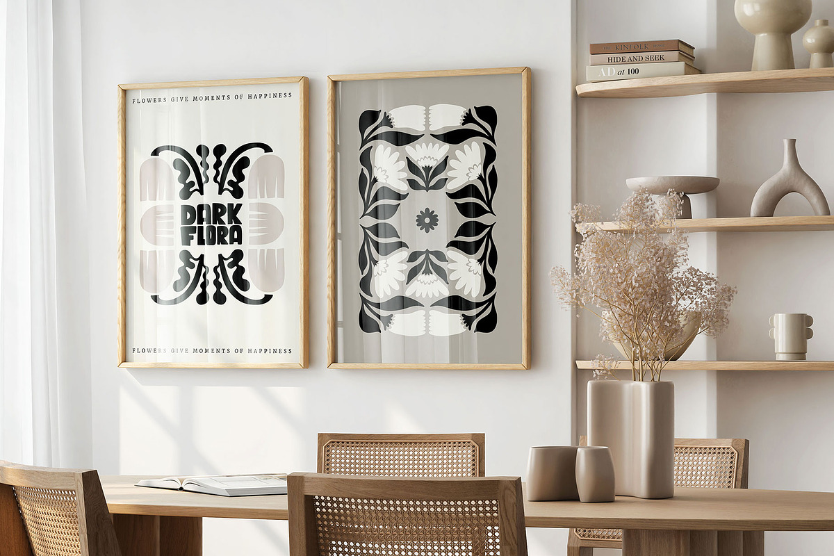 Dark Flowers. 2 | Wall Art Creator, an Object Graphic by Leleka.Store (Photo 4 of 18)