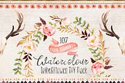 50% Off • Watercolor Bundle, a Decorative Illustration by Graphic Box (Thumbnail 4 of 7)