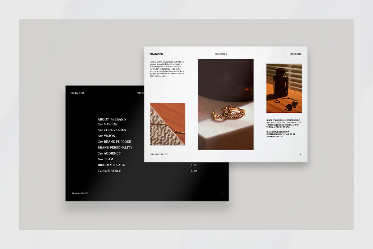 FRANCES / Brand Strategy, a Brochure Template by Studio Dara (Photo 2 of 19)