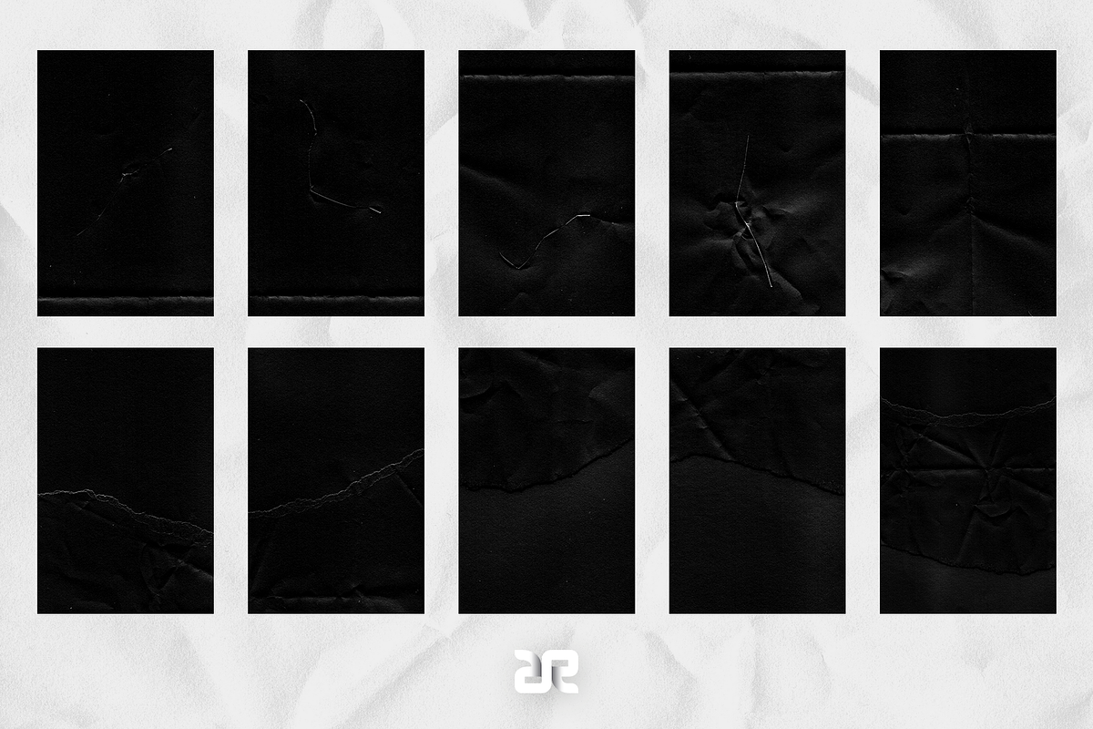 100 Black Paper Textures, a Texture Graphic by Remon Michel (Photo 11 of 12)