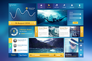 Ui Kit Ocean Blue, an UI Kit Template by Sunbzy (Thumbnail 1 of 3)