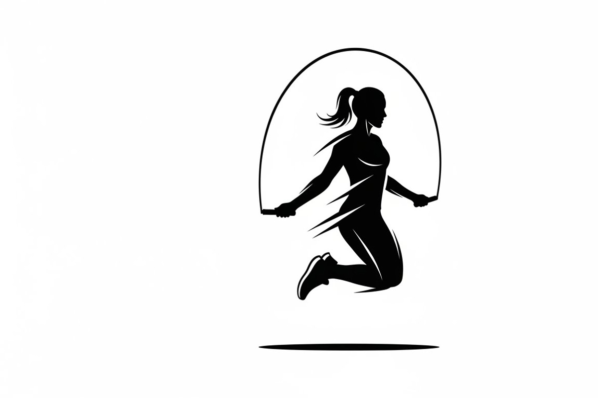 An energetic Jump Rope Silhouette, an Illustration by Amazin_art (Photo 30 of 31)