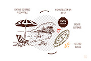 Mediterranean Food & Landscape, an Object Graphic by vik.stock (Thumbnail 8 of 8)