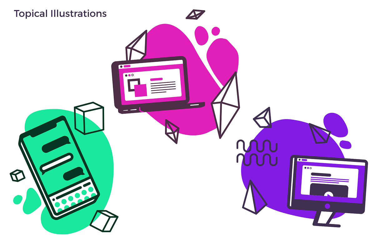Landing Page Illustrations, a Templates & Theme by suppply (Photo 3 of 5)