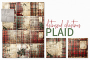 Distressed Christmas Plaids, a Decorative Illustration by rileyBgraphics (Thumbnail 1 of 6)