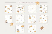 MAGICAL AUTUMN watercolor set, an Animal Illustration by erasovas (Thumbnail 6 of 13)
