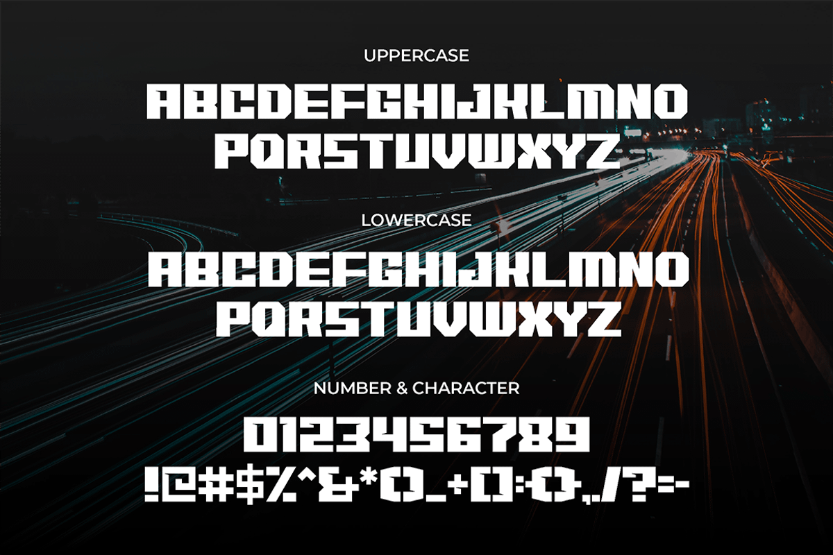 MONOCOQUE - Gaming Font, a Sans Serif Font by tokokoo (Photo 13 of 15)