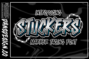 STUCKERS, a Blackletter Font by dansdesign