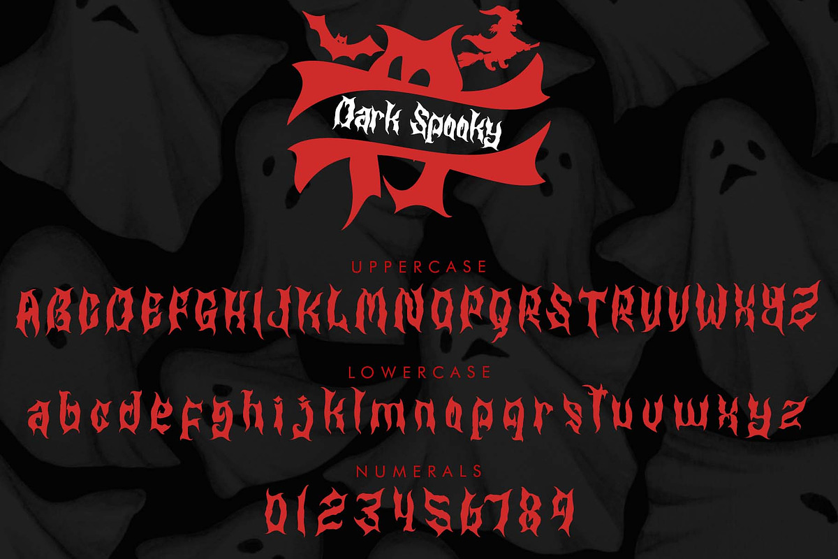 Dark Spooky Monogram, a Blackletter Font by Yoga Letter (Photo 5 of 7)