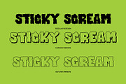 Sticky Scream - Halloween Font, a Font by Arendxstudio (Thumbnail 11 of 12)