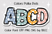 Colors Polka Dots OTF PNG SVG, a Symbol Font by DREAMs Soul G. (Thumbnail 1 of 5)