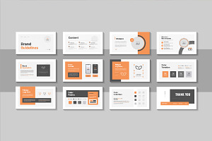 Modern brand guideline pitch deck