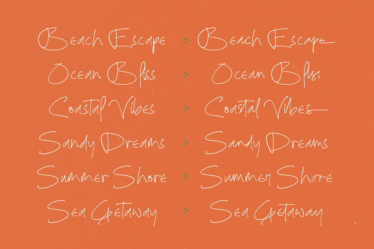Salt Waves Modern Handwritten Font, a Script Font by stylishtype.co (Photo 13 of 20)