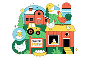 10 Poultry Farming Illustration, an Animal Illustration by denayunebgt (Thumbnail 4 of 4)