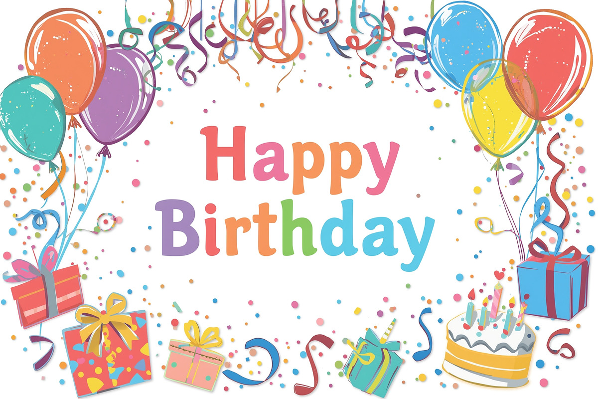 watercolor birthday Cakes Party, a Graphic by Creativeshirt (Photo 14 of 14)