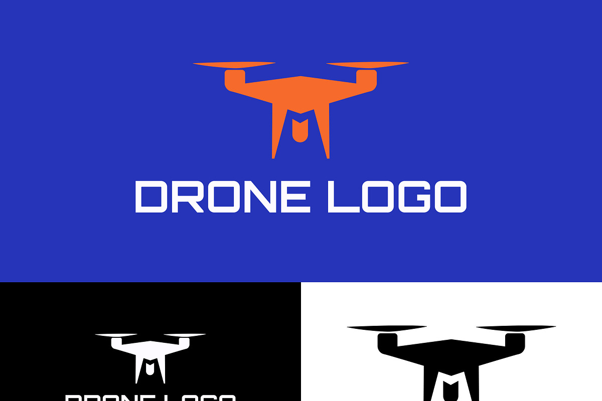 Drone Logo Design Template, a Branding & Logo Template by HueNestify (Photo 2 of 3)