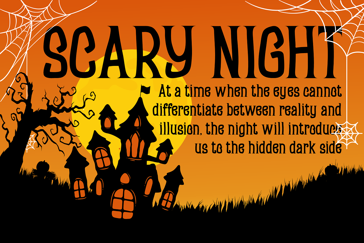 Crypetic - Scary Display Font, a Serif Font by MaikoHatta (Photo 5 of 7)