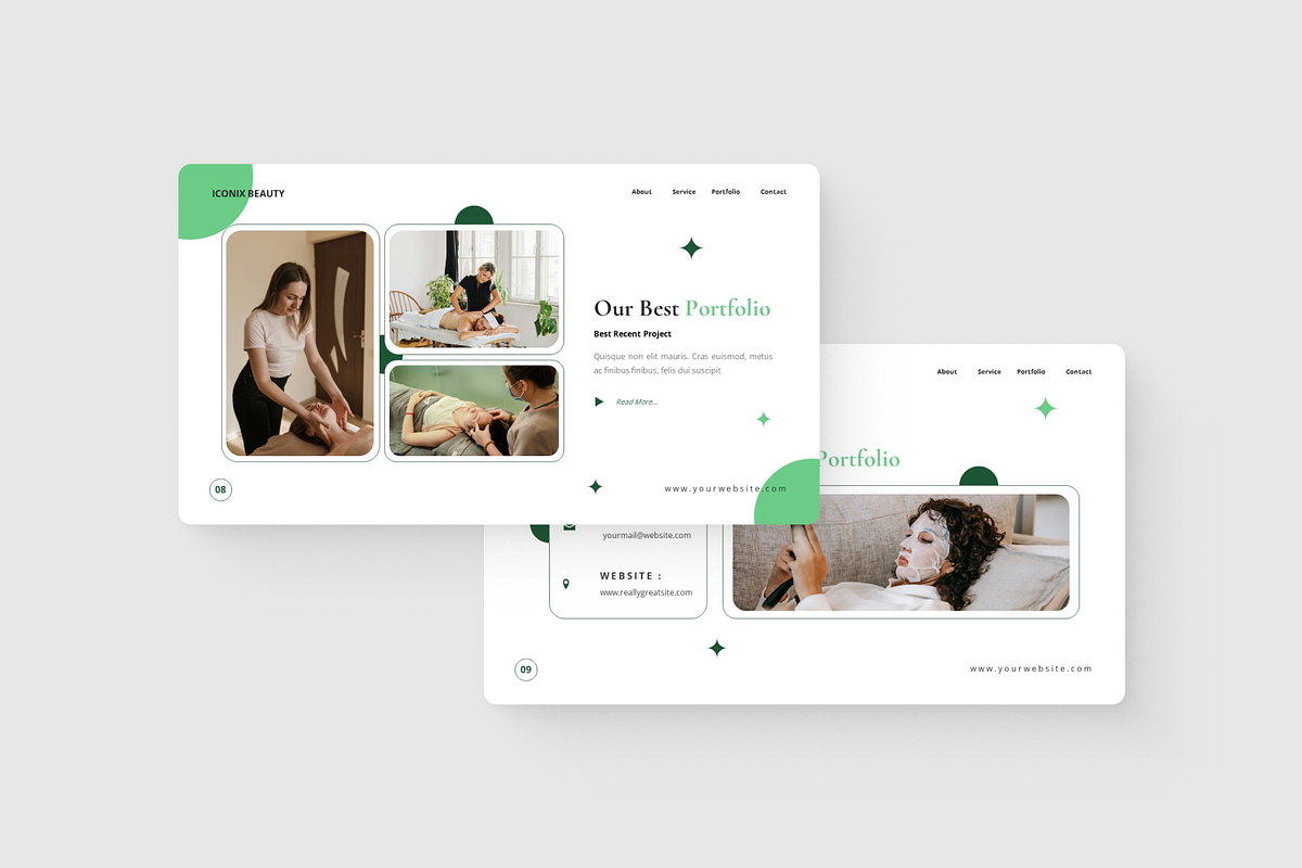 Beauty and Spa PowerPoint, a Presentation Template by Annora Studio (Photo 2 of 5)