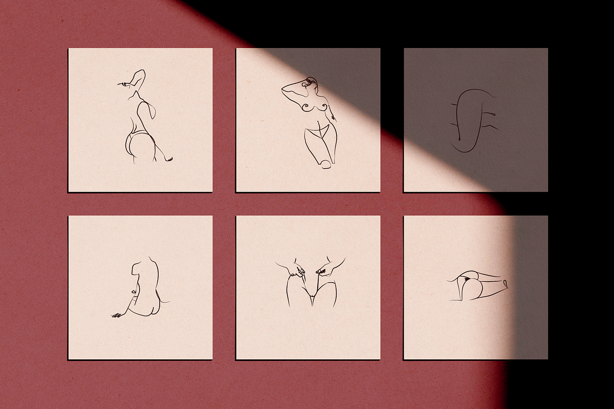 Female Figures Line Drawings, a Person Illustration by Delightful Design (Photo 5 of 6)