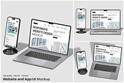 Website and App UI Mockup, an iPhone Mockup by Unerispace (Thumbnail 1 of 5)