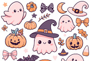 Pink Halloween PNG SVG Clipart, a Seasonal Illustration by Huckleberry Hearts (Thumbnail 4 of 4)
