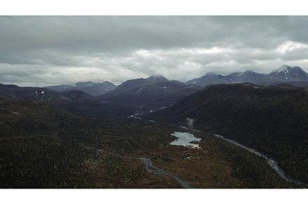 Aerial flight over amazing small, a Nature Photo by Media Whale Stock