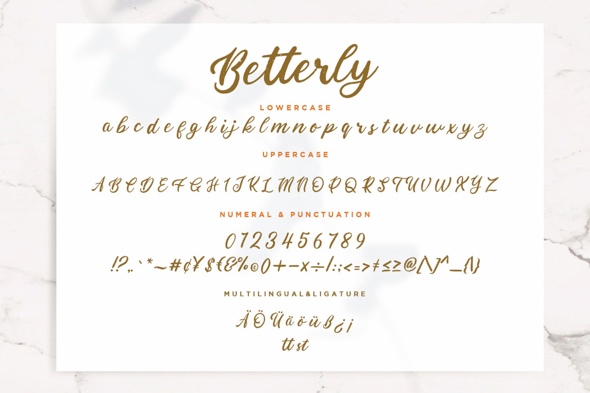 Betterly Brush Business Font preview 7