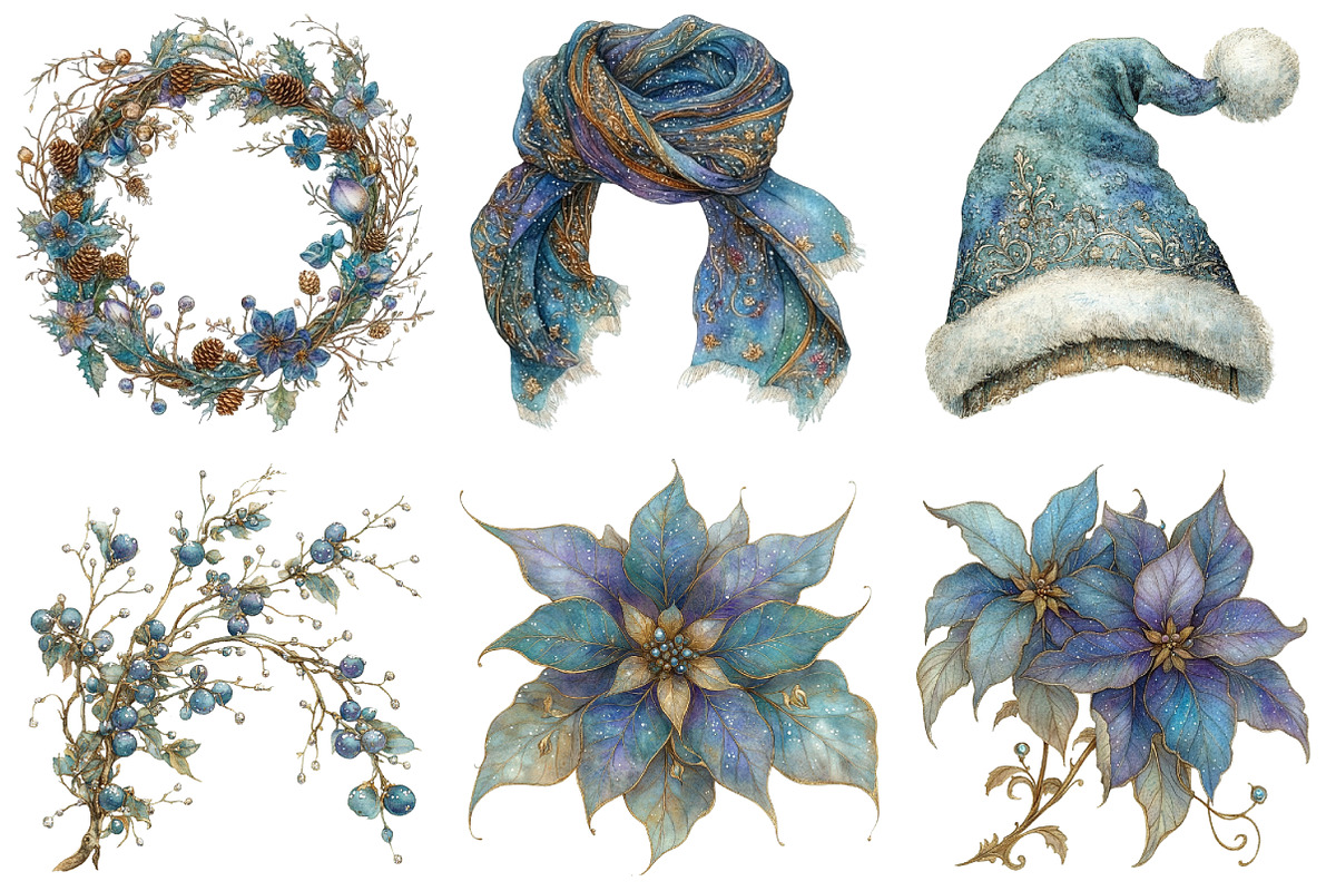 Purples Winter Clipart Bundle, an Illustration by Daily.Designs (Photo 5 of 5)