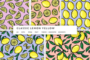 Brushed lemons vector pattern set, a Pattern Graphic by Palette Pursuit (Thumbnail 6 of 12)