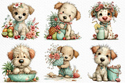 Whimsical Summer Dogs Clipart, an Illustration by Craft Nest (Thumbnail 4 of 11)