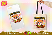 Hungry Red Panda Animal Clipart, an Animal Illustration by K.JackArtwork (Thumbnail 4 of 6)