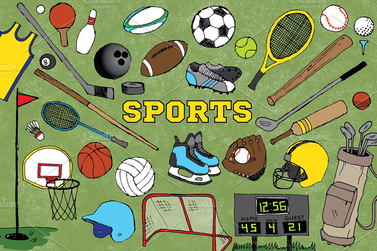 Sports Clipart, a Sport Illustration by Lemonade Pixel (Photo 1 of 3)
