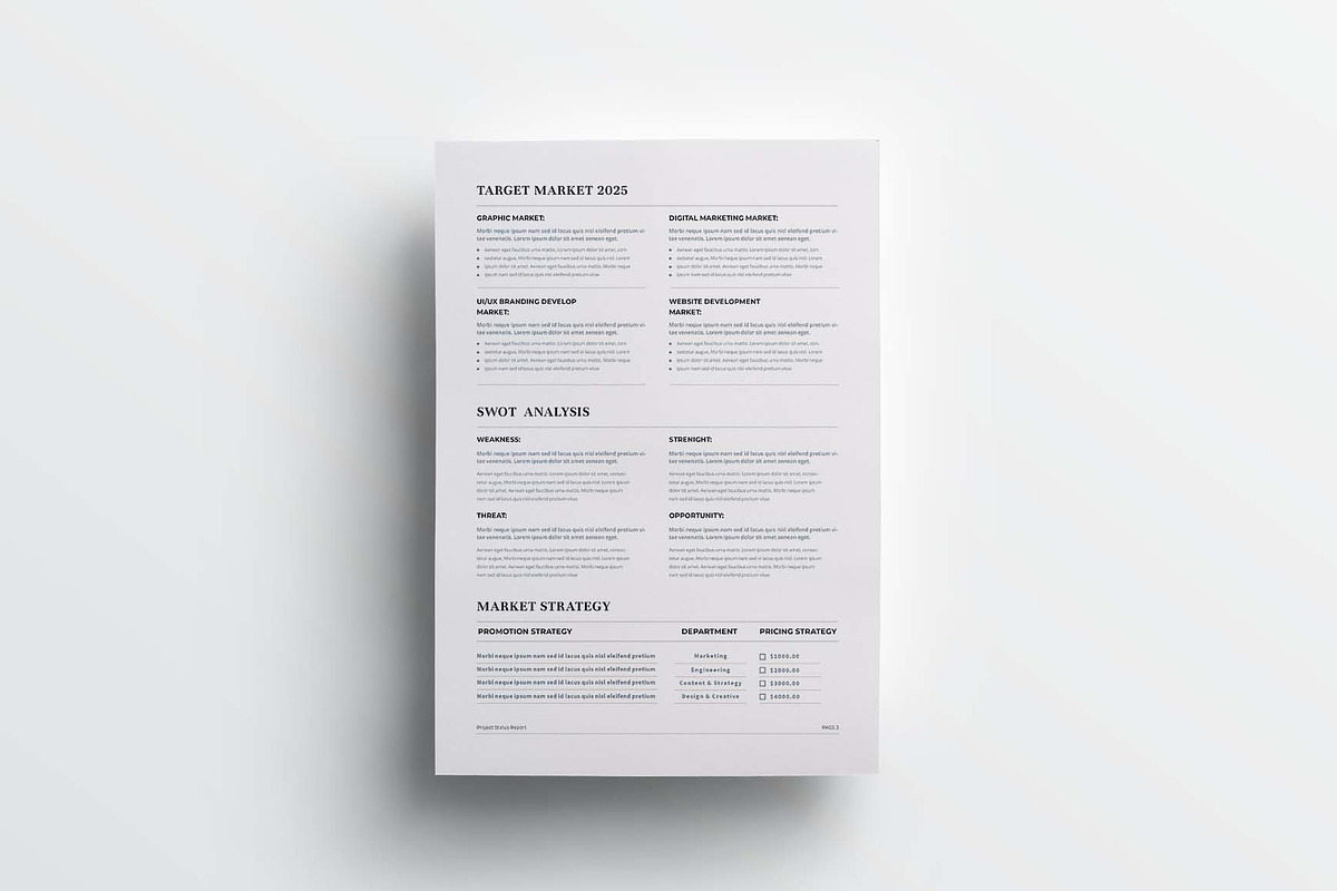 Marketing Plan | MS Word & Indesign, a Stationery Template by design_hut (Photo 6 of 7)