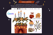 Cozy Christmas – Vector Clipart, a Seasonal Illustration by Jenny Quince (Thumbnail 8 of 19)