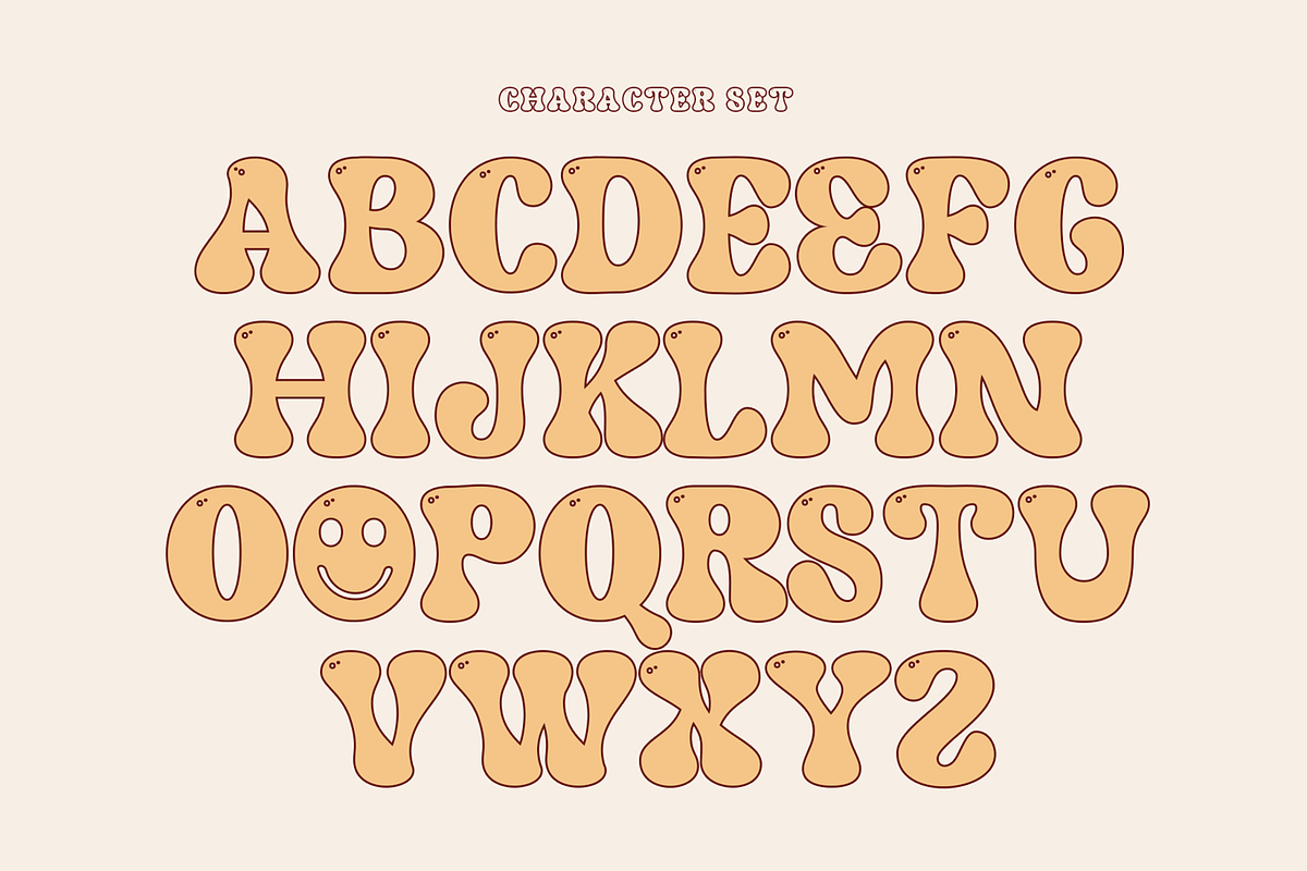 Monday Fun Retro Font, a Sans Serif Font by Luna Shop (Photo 2 of 12)
