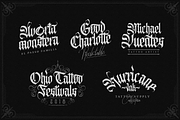 Avertequestra, a Blackletter Font by Emmanuel Buron (Thumbnail 10 of 12)