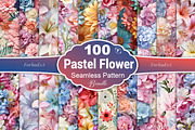 3D Pastel Flower Seamless Pattern, a Pattern Graphic by Forhadx5 (Thumbnail 1 of 11)