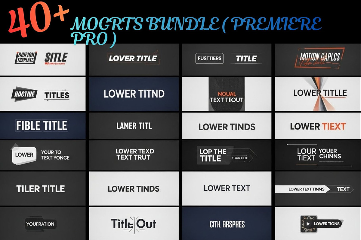 40 Editable Motion Graphics MOGRTs, a Social Media Template by Aban's World (Photo 9 of 11)