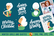 Cute Christmas Bundle, an Animal Illustration by Lettering_Logo (Thumbnail 8 of 11)