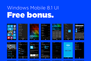 Windows Mobile UI KIT for Sketch, a Device Mockup by Little Jimi Shop (Thumbnail 8 of 9)